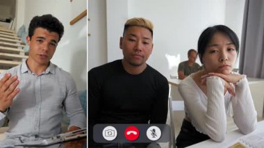 Katılımcılar çeşitli konuları tartışan bölünmüş ekran görüntüsü aracılığıyla bağlanıyorlar. Her biri eşsiz bir çevrede, canlı bir fikir ve bakış açısı alışverişini teşvik ediyor..