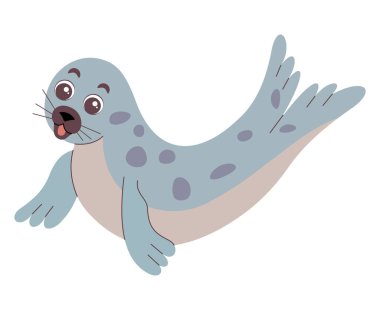 Küçük şirin fok çizgi film karakteri