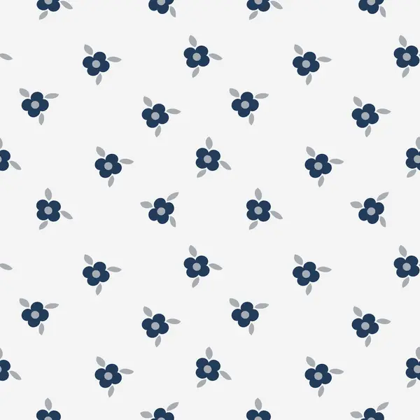 Mavi çiçekli kusursuz asgari doku şablonu sosyal medya arkaplanı.