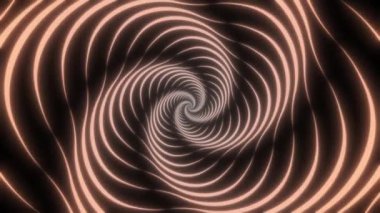 Sonsuz hipnotik spirali olan soyut bir arka plan. Renkli hipnoz. Dönen spiral. Kusursuz döngü