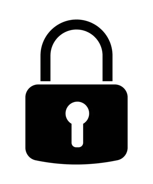 Kilit simgesi. Web siteniz için güvenlik sembolü, logo, uygulama, UI tasarımı.