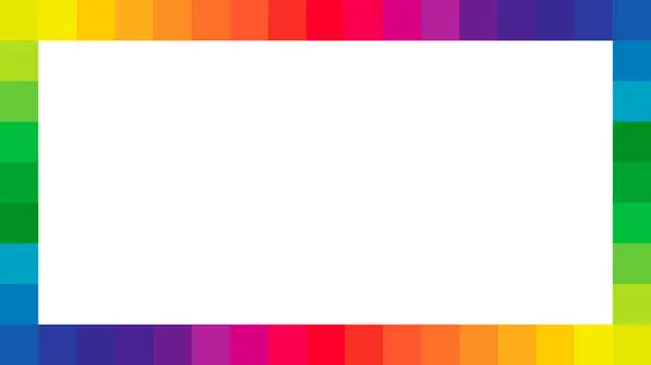 Arkaplan renkli çerçeve. Renk çarkı 24 renktir. Gökkuşağının renkleri kare çerçevenin kenarına dizilmiştir. Bilgi grafikleri. Renkliler. Oswalds çemberi