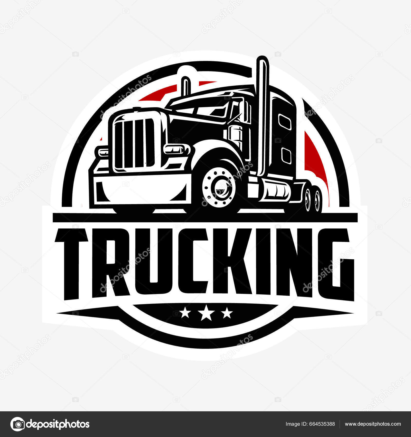 Vector Logotipo Emblema Círculo Camiones Mejor Para Industria Relacionada  Con Vector de stock #664535388 de ©bonkydesign, image size:1600x1700