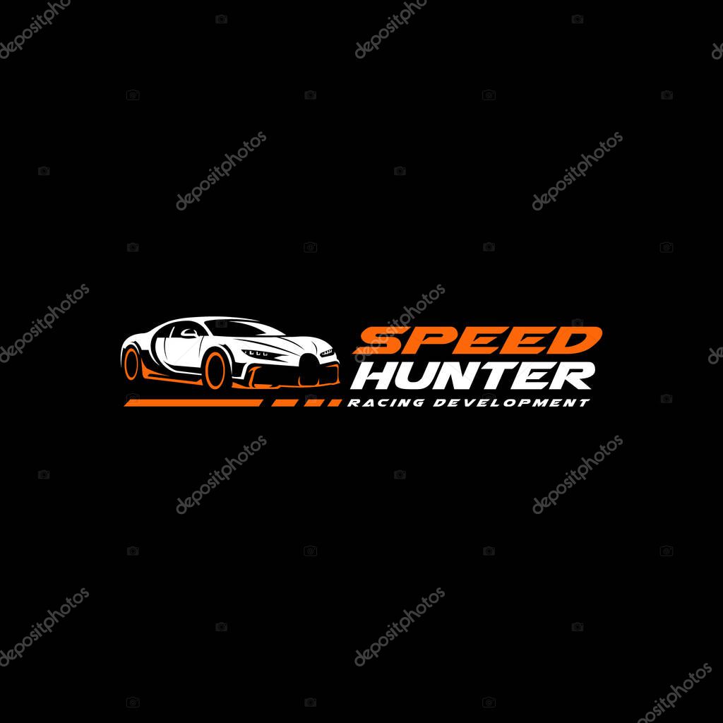 Car Racing Speed Logo Vector. Speed Hunter Development Vector Logo Isolated