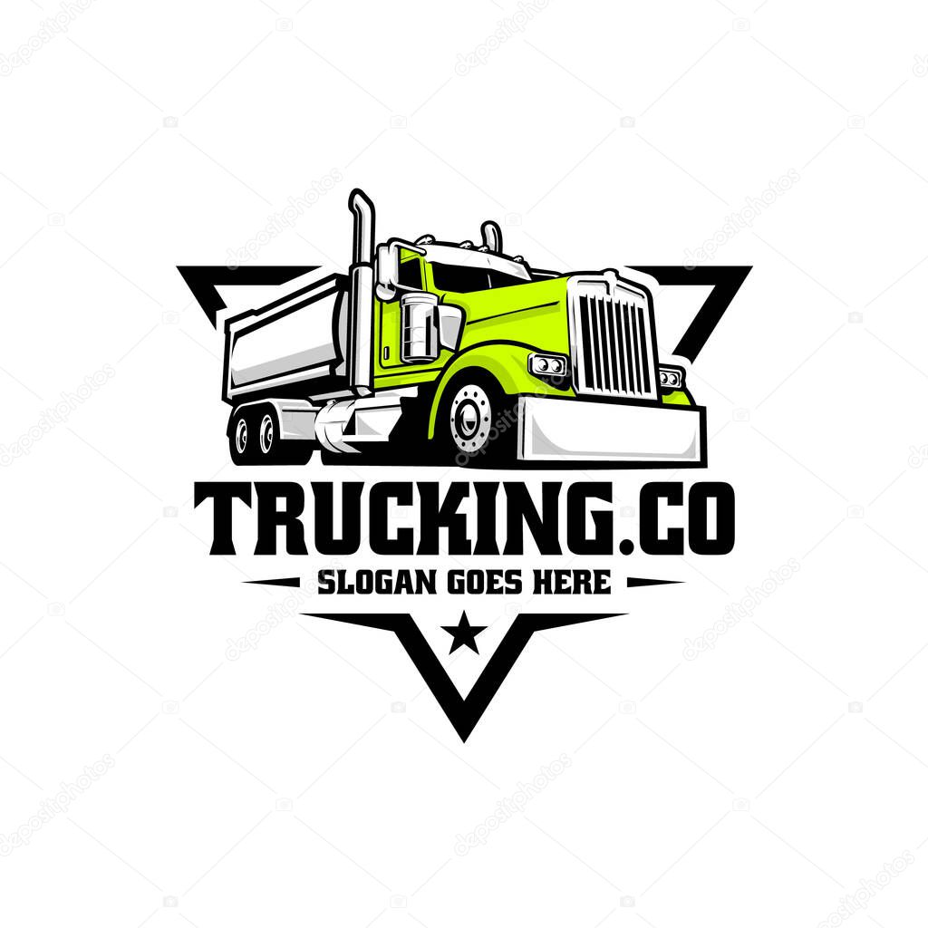 Trucking Company Logo Vector. Best for Freight and Trucking Related Industry