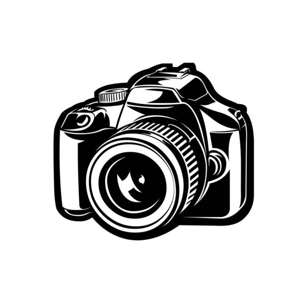 Цифровая SLR-камера Vector Art Isolated