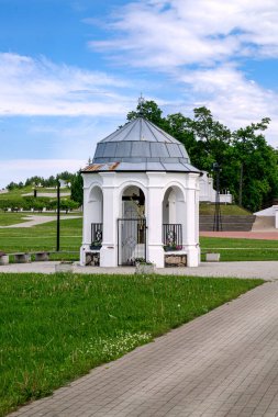 Letonya 'daki Aglona Katedrali' nin çevresindeki alan