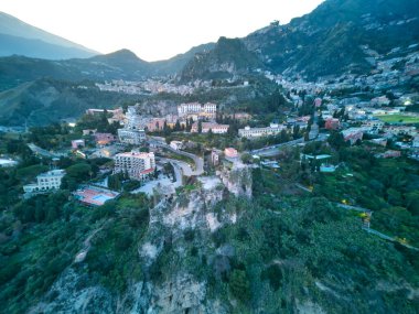 İtalya 'da volkan etna ve taormina