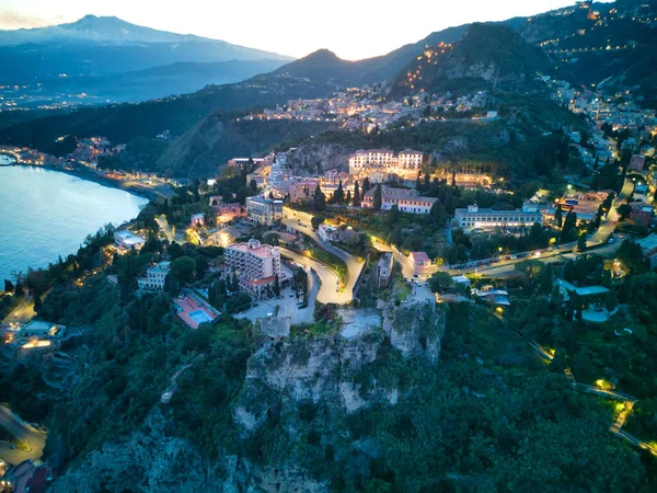 İtalya 'da volkan etna ve taormina