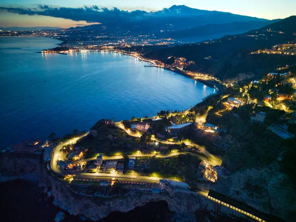 İtalya 'da volkan etna ve taormina
