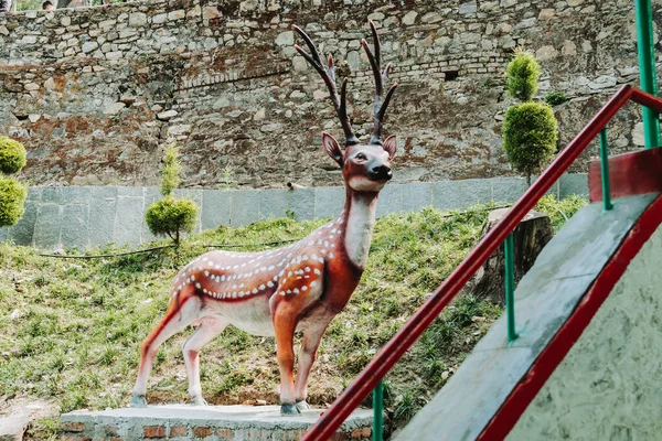 Statue Cerf Dans Les Locaux Temple Dakshinkali Népal — Photo