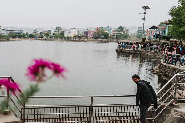 Kritipur Nepal Abril 2023 Vista Lago Taudaha Kritipur Perto Kathmandu — Fotografia de Stock