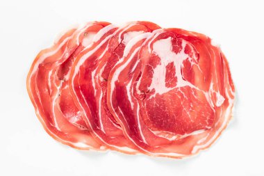 Tütsülenmiş Coppa - (Tütsülenmiş Capocollo) beyaz üzerine