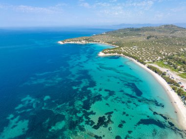 Kuzey Ege kıyıları Pissa Körfezi hava fotoğrafçılığı. Pissa koyu - Dikili - İzmir - Türkiye.