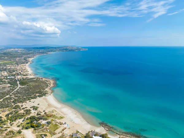 Cesme Akkum Strand Und Bucht Der Türkei Mit Luftdrohne Türkischer — Stockfoto