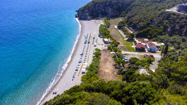 Spiaggia Tsabou Sull Isola Samos Grecia — Foto Stock