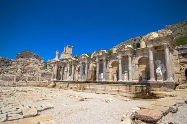 Sagalassos Burdur, Türkiye'de Antoninus Çeşmesi.