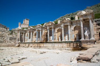 Burdur - Türkiye, 27 Haziran 2023, Sagalassos Çeşmesi, Burdur, Türkiye.