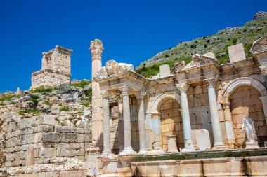 Burdur - Türkiye, 27 Haziran 2023, Sagalassos Çeşmesi, Burdur, Türkiye.