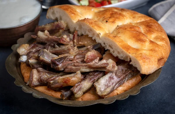 Traditional Delicious Local Turkish Food Buryan Kebab Meat Dish Belongs — Foto de Stock
