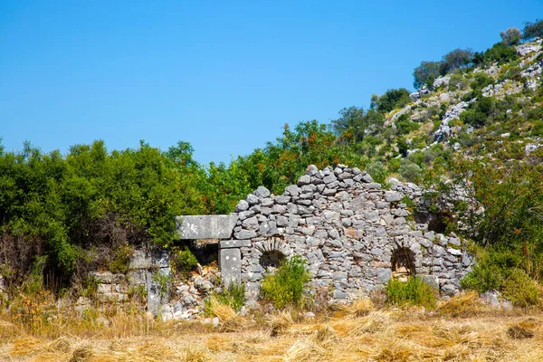 Sidyma Ancient City Turkey Rock Tombs Ancient Site Sidyma Mugla — Stock Photo, Image