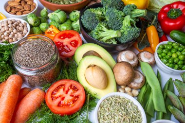 Sağlıklı diyet sebzeleri. Temiz ve detoks yeme.