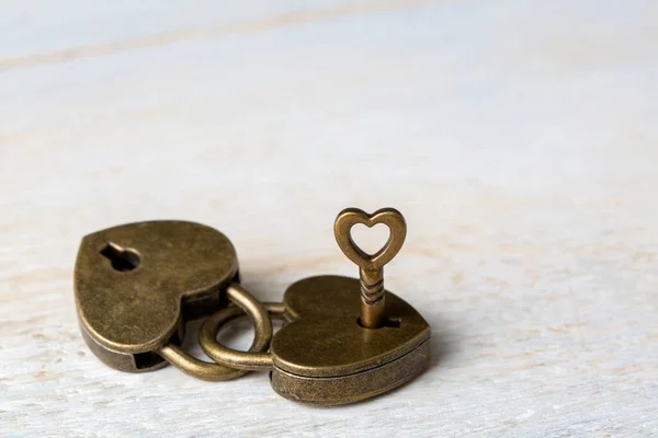 Heart Shaped Padlock Valentines Day Love Concept — Stock Photo, Image