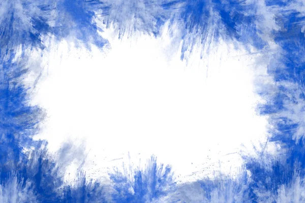 Абстрактний Синій Пензлик Падає Тло Розв Язати Папері Колір Води — стокове фото