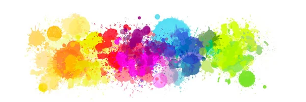 Multicolor Splash Watercolor Stain Template Your Designs — Stock Photo, Image