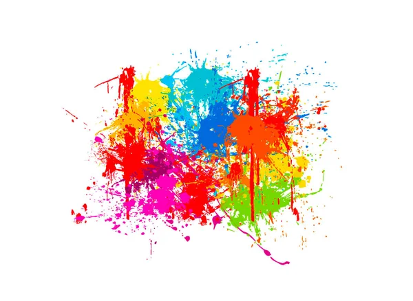 Spruzzando Colorati Colori Acquerello Carta Creare Una Texture Sfondo Pittura — Foto Stock