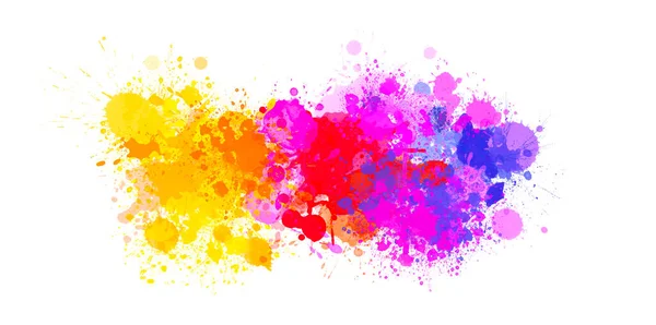 Multicolor Splash Watercolor Stain Template Your Designs — Stock Photo, Image