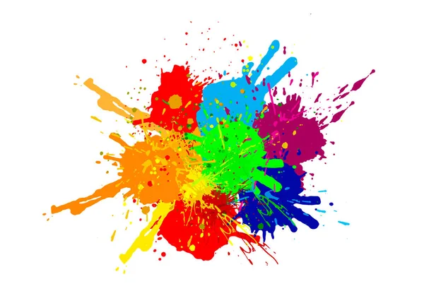 Salpicar Colores Acuarela Colores Papel Para Crear Una Textura Fondo — Foto de Stock
