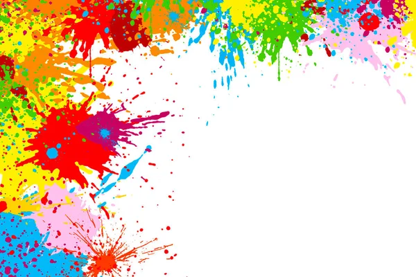 Spritzende Bunte Aquarellfarben Auf Papier Eine Hintergrundtextur Schaffen Abstrakte Farbe — Stockfoto