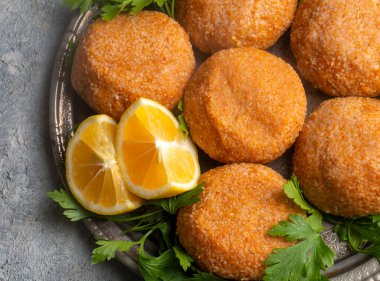 Kibbeh is a popular dish in Middle Eastern cuisine (Turkish name; icli kofte - Adana icli koftesi)