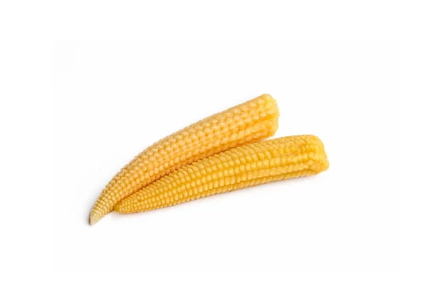 Сладкий Кукурузный Маринад Белом Фоне — стоковое фото