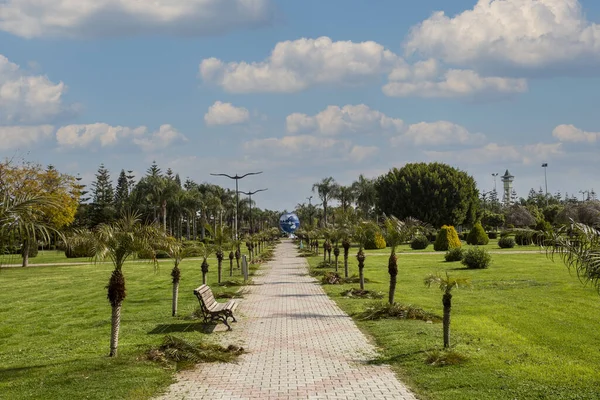 stock image Green landscaped park, Adana central park, Adana - Turkey