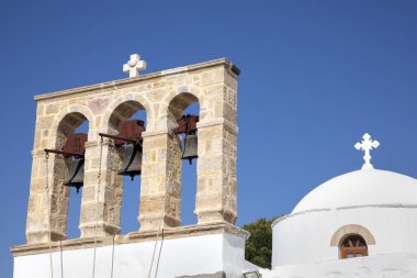 Yunanistan, Dodecanese, Patmos, Saint John Kilisesi Skala Köyü