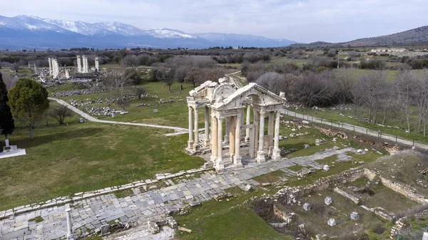 Aerial View Ancient City Aphrodisias Aydin Turkey — Foto de Stock