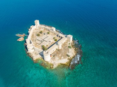 Bakireler Kalesi Kiz Kalesi İHA Fotoğrafı, Erdemli Mersin, Türkiye