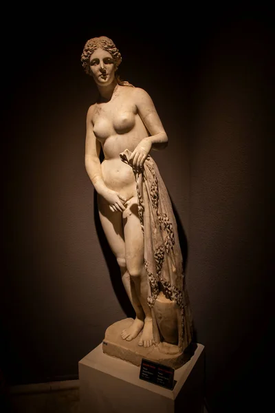 Antalya Museum Tyrkia August 2023 Gamle Antikke Antikke Statuer Utstilt – stockfoto