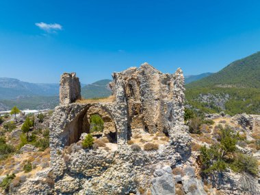 Bozyazi Kasabası 'ndaki Softa Kalesi Manzarası - Türkiye