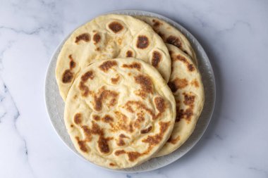Turkish style homemade bread Bazlama