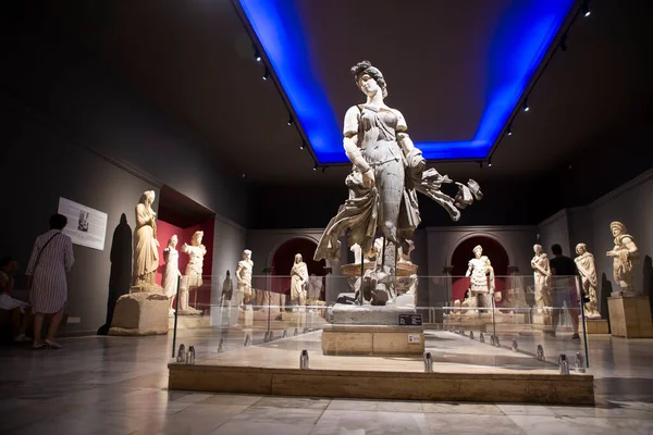 Antalya Μουσείο Τουρκία Αυγούστου 2023 Αρχαία Παλιά Αγάλματα Εκτίθενται Στο — Φωτογραφία Αρχείου