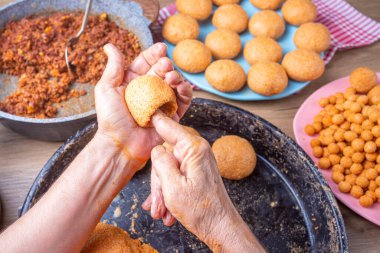 Geleneksel Türk Yemekleri; Doldurulmuş Köfteler, Türkçe 