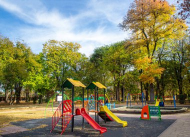 Shumen - Bulgaristan, 29 Ekim 2023, Sonbahar Park Shumen 