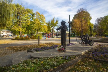 Shumen - Bulgaristan, 29 Ekim 2023, Sonbahar Park Shumen 