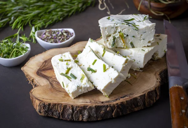 stock image Herbed Cheese from Van Turkey. Turkish name; Van Otlu Peynir