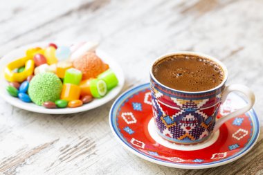Traditional delicious Turkish coffee 
