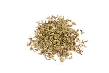 Beyaz arka planda kuru rezene