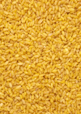 Çiğ buğday bulgur dokusu